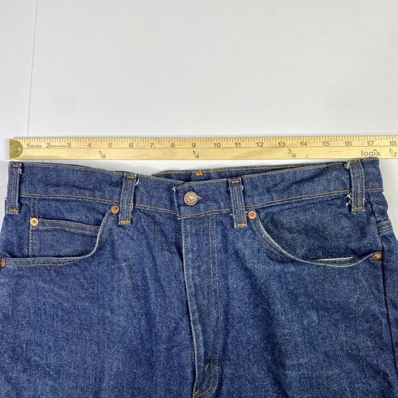 Vintage Levis 517 Jeans Mens 36X36 Blue Boot Cut Orange Tab Made In USA 1985 - Picture 15 of 16